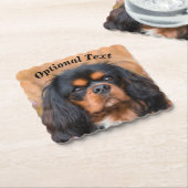 Black and Tan Cavalier King Charles Spaniel Dog Untersetzer (angewinkelt)