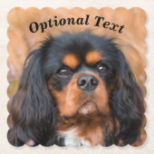 Black and Tan Cavalier King Charles Spaniel Dog Untersetzer (Vorderseite)