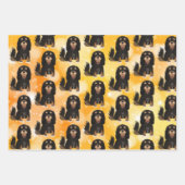 Black and Tan Cavalier King Charles Spaniel   Geschenkpapier Set (Vorderseite 3)