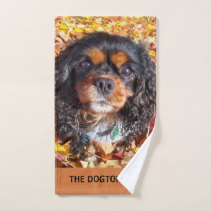 Black and Tan Cavalier King Charles Spaniel Handtuch