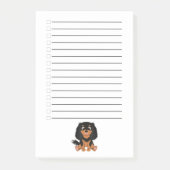 Black and Tan Cavalier King Charles Spaniel     Post-it Klebezettel (Vorderseite)