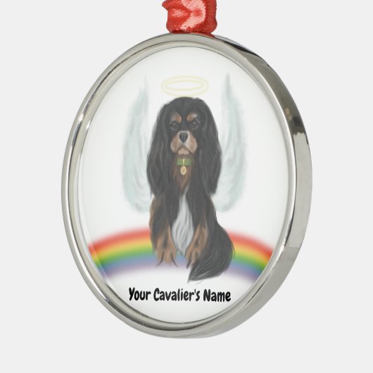 Black and Tan Cavalier Pet Loss Ornament (Links)