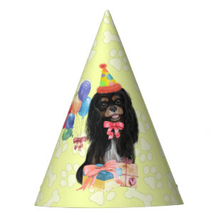 Black and Tan Cavalier Spaniel Geburtstag Partyhütchen
