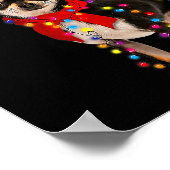 Black And Tan Chihuahua Gorgeous Reindeer Christma Poster (Ecke)