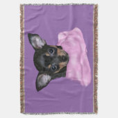 Black and Tan Chihuahua Puppy Decke (Vorderseite Vertikal)