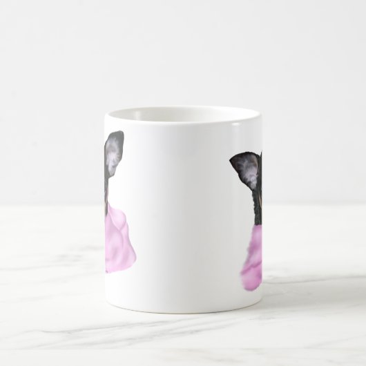 Black and Tan Chihuahua Puppy Kaffeetasse (Mittel)