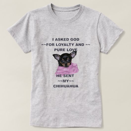 Black and Tan Chihuahua Puppy T-Shirt (Design vorne)