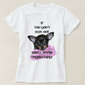 Black and Tan Chihuahua Puppy T-Shirt (Design vorne)