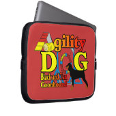 Black and Tan Coonhound Agility Laptopschutzhülle (Vorne Rechts)