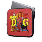 Black and Tan Coonhound Agility Laptopschutzhülle (Vorderseite Links)