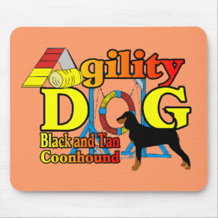 Black_and_Tan_Coonhound-Agility Mousepad