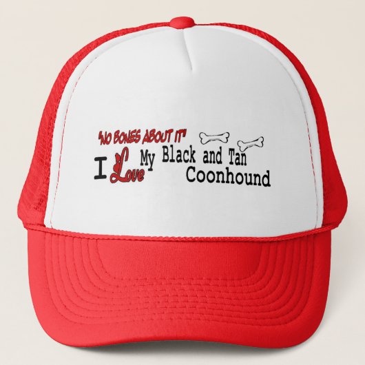 Black and Tan Coonhound Geschenke Truckerkappe (Vorderseite)