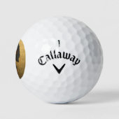 Black and Tan Coonhound Golfball (Logo)