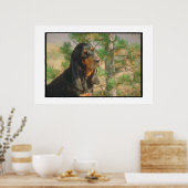 Black and Tan Coonhound Poster (Küche)