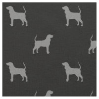 Black and Tan Coonhound Silhouetten Gemustert