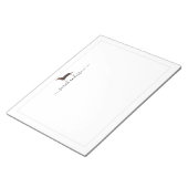 Black and Tan Dachshund Border Personalized Notizblock (angewinkelt)