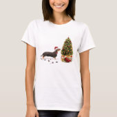 Black and Tan Dackel Funny Christmas Dog T-Shirt (Vorderseite)