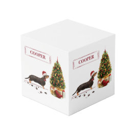 Black and Tan Dackel Funny Christmas Dog Würfel