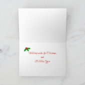 Black and Tan Dackel Weihnachtsgebäck Feiertagskarte (Innenseite)