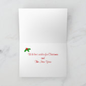 Black and Tan Dackel Weihnachtsgebäck Feiertagskarte (Innenseite)