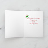 Black and Tan Dackel Weihnachtsgebäck Feiertagskarte (Innenseite)