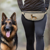Black and Tan German Shepherd Cartoon Dog Brown Bauchtasche