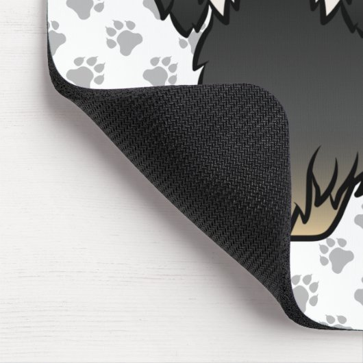 Black and Tan Havanese Niedlich Cartoon Dog Mousepad (Ecke)