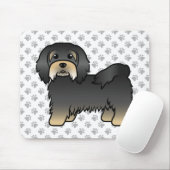 Black and Tan Havanese Niedlich Cartoon Dog Mousepad (Mit Mouse)
