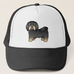 Black and Tan Havanese Niedlich Cartoon Dog Truckerkappe