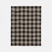 Black and Tan Irish MacGuinness Tartan Fleecedecke (Vorderseite)