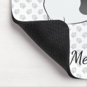 Black and Tan Piebald Kurz Hair Dackel & Name Mousepad (Ecke)