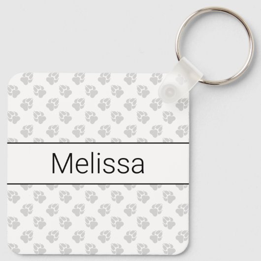 Black And Tan Piebald Smooth Coat Dachshund Dog Schlüsselanhänger (Rückseite)