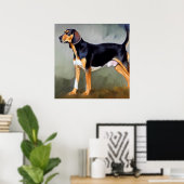Black and Tan Virginia Foxhound Dog Poster (Heimbüro)