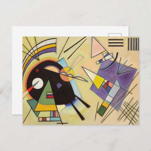 Black and Violet by Wassily Kandinsky Postkarte (Vorne/Hinten)