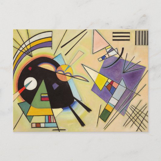 Black and Violet by Wassily Kandinsky Postkarte (Vorderseite)