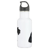 Black and Wheaten Scotties Trinkflasche (Rückseite)