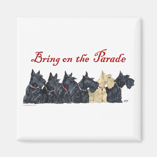 Black and Wheaten Scottish Terriers Magnet (Vorne)