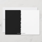 Black and White 2 Themenparty Einladung (Rückseite)