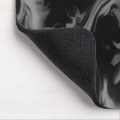 Black and White Abstract Art on a Thick Computer Mousepad (Ecke)