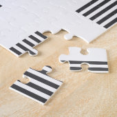 Black and White Abstract Geometric Pattern Puzzle (Seite)