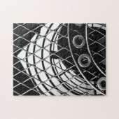 Black and White Abstract Geometric Photo Puzzle (Horizontal)