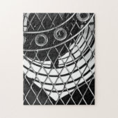 Black and White Abstract Geometric Photo Puzzle (Vertikal)