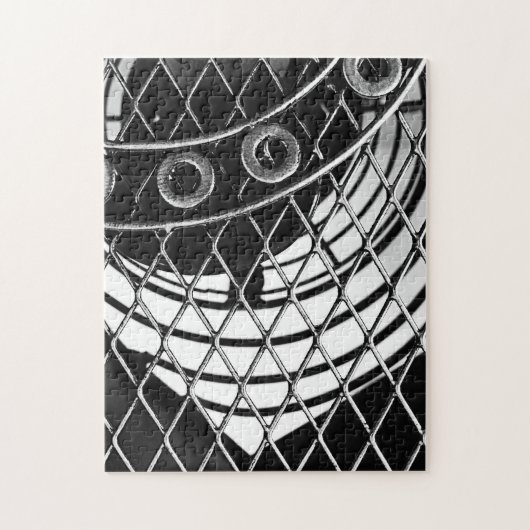 Black and White Abstract Geometric Photo Puzzle (Vertikal)