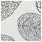 Black and White Abstract Leafs Pattern Stoff (Nahaufnahme)