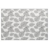 Black and White Abstract Leafs Pattern Stoff (Yard (91,4 cm))