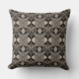 Black and White Abstract Throw Pillow Kissen