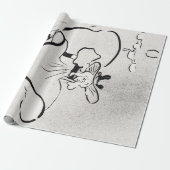 Black and White Art Jane Avril von Toulouse Lautre Geschenkpapier (Ungerollt)
