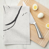 Black and White Art Jane Avril von Toulouse Lautre Geschirrtuch (Viertel Falte)