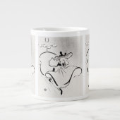 Black and White Art Jane Avril von Toulouse Lautre Jumbo-Tasse (Vorderseite)