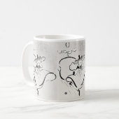 Black and White Art Jane Avril von Toulouse Lautre Kaffeetasse (Vorderseite Links)